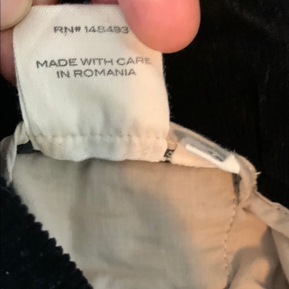 DÔEN | Nelda Corduroy Pants in Black – High Waist Tapered Leg | Sz 12 - Picture 11 of 14